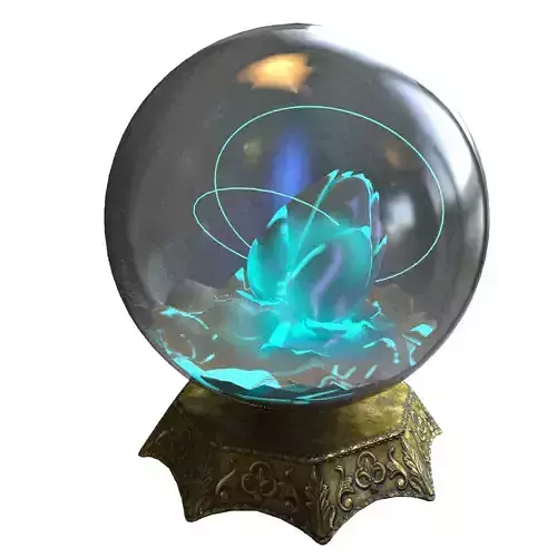 Magic mid poly ball and old golden decor basement