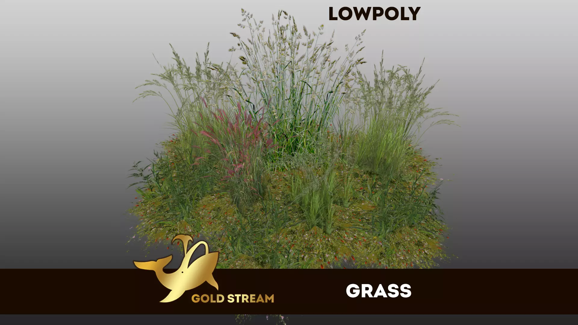 Grass Low-poly 3D model