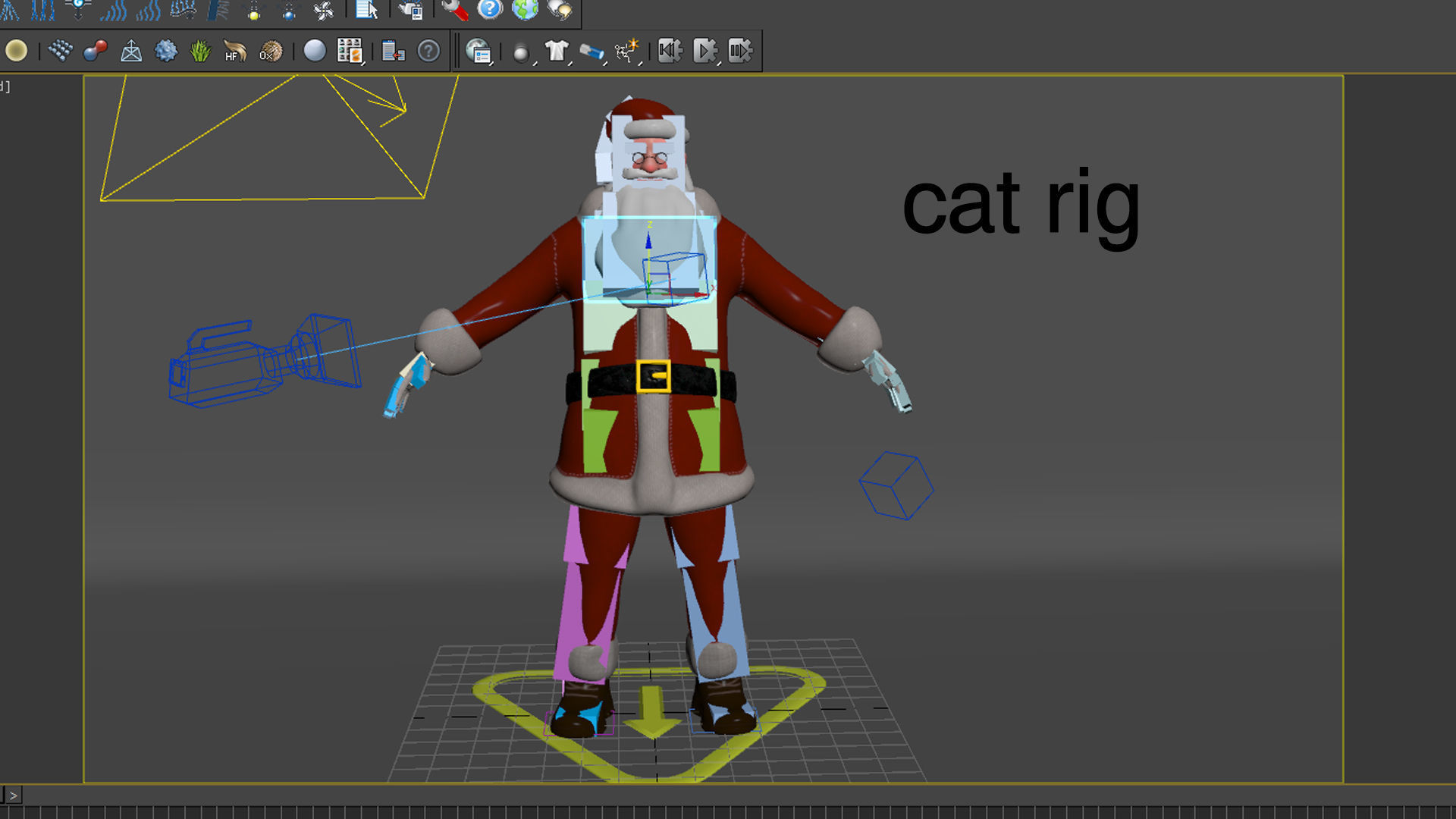 Santa Claus rigged  Low-poly 3D model_14