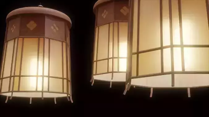 Ceiling Lamp Low-poly 3D model