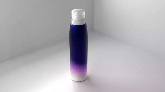 Metal Mousse Spray Bottle  3D model
