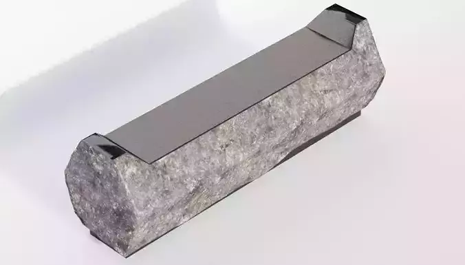 Solid Basalt Bench - 60 L
