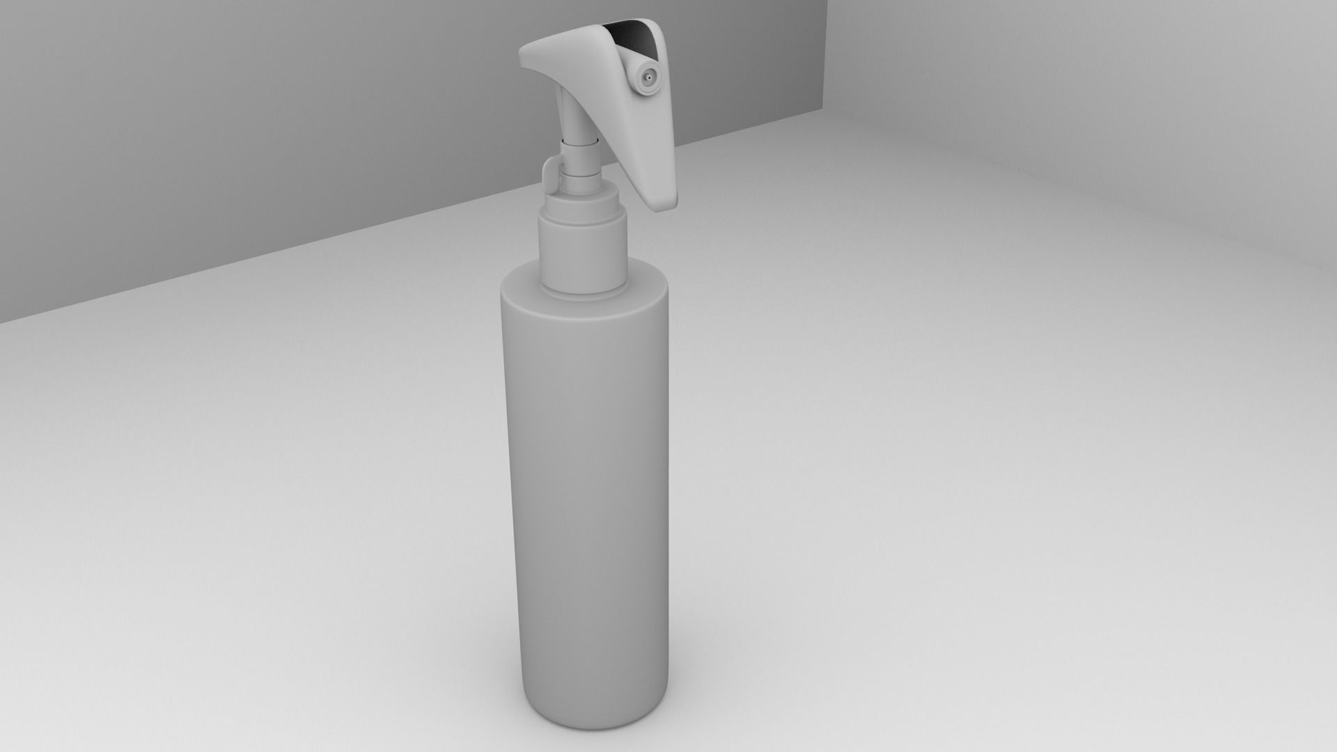 Spray Bottle with Liquid 3D model_4