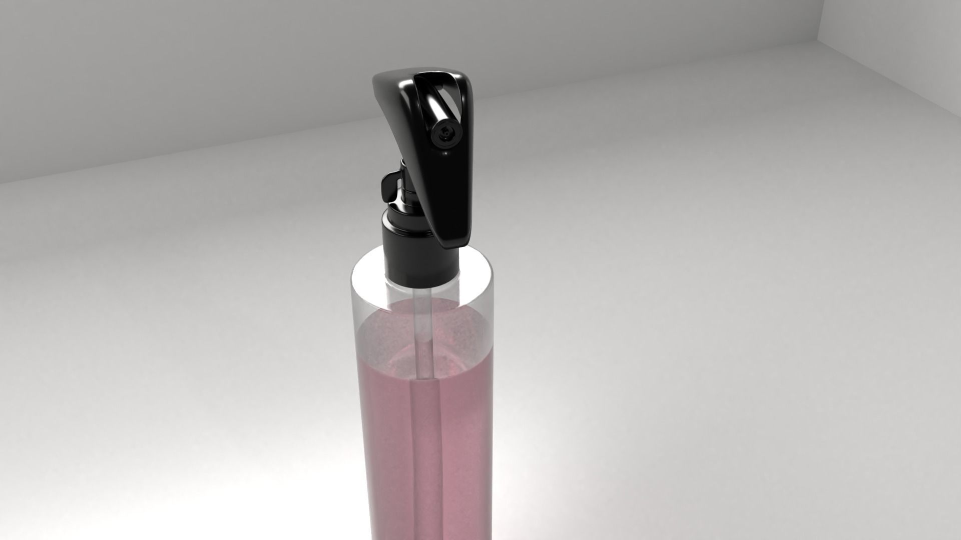 Spray Bottle with Liquid 3D model_3