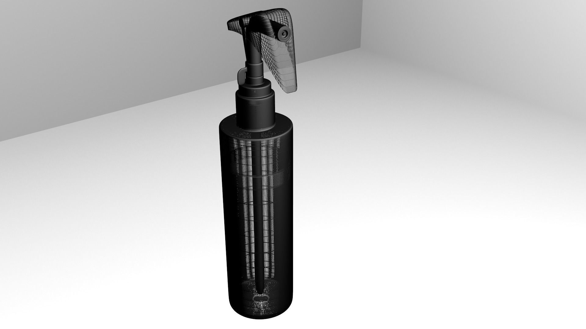 Spray Bottle with Liquid 3D model_5