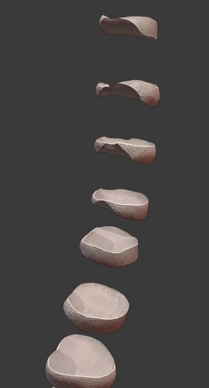 Spine and skull 3D print model_12