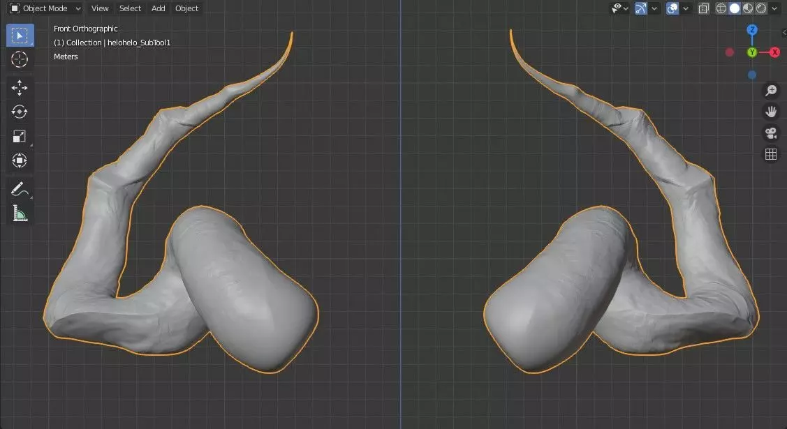Devil Horns  3D model_0