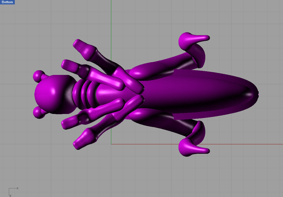 grasshopper spider 3D print model_1