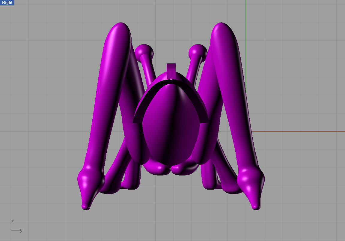 grasshopper spider 3D print model_2