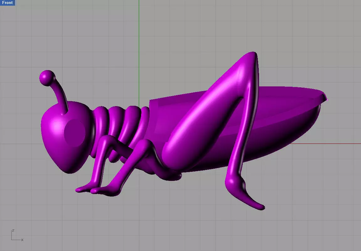 grasshopper spider 3D print model_0