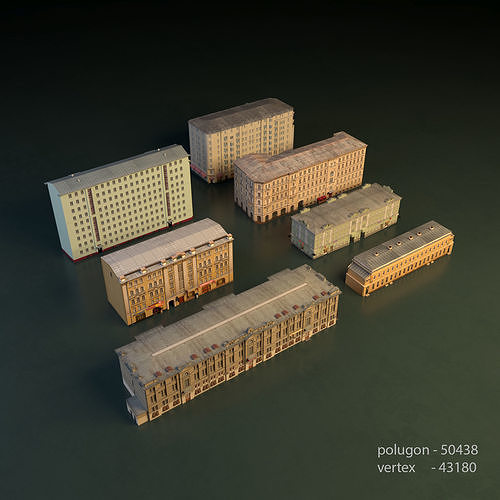 Building set 001 3D model