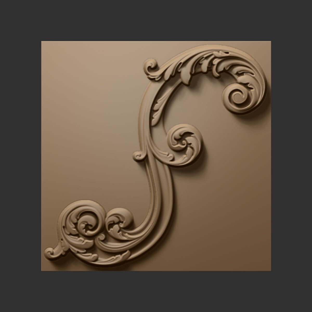 29 VDM Brushes of Decor ornaments for ZBrush 3D model_30