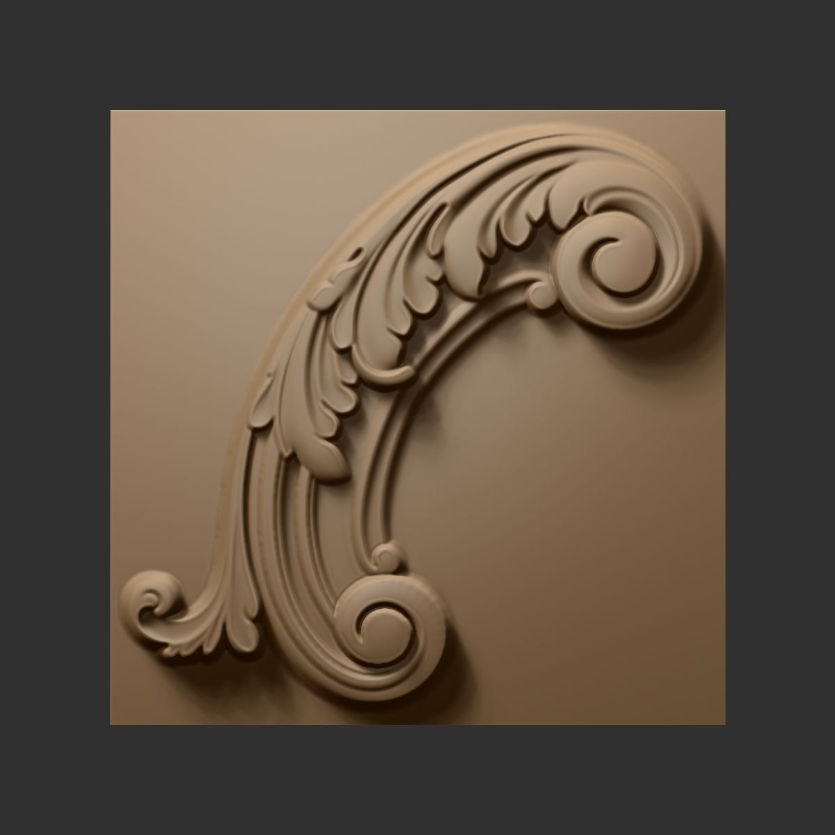 29 VDM Brushes of Decor ornaments for ZBrush 3D model_9