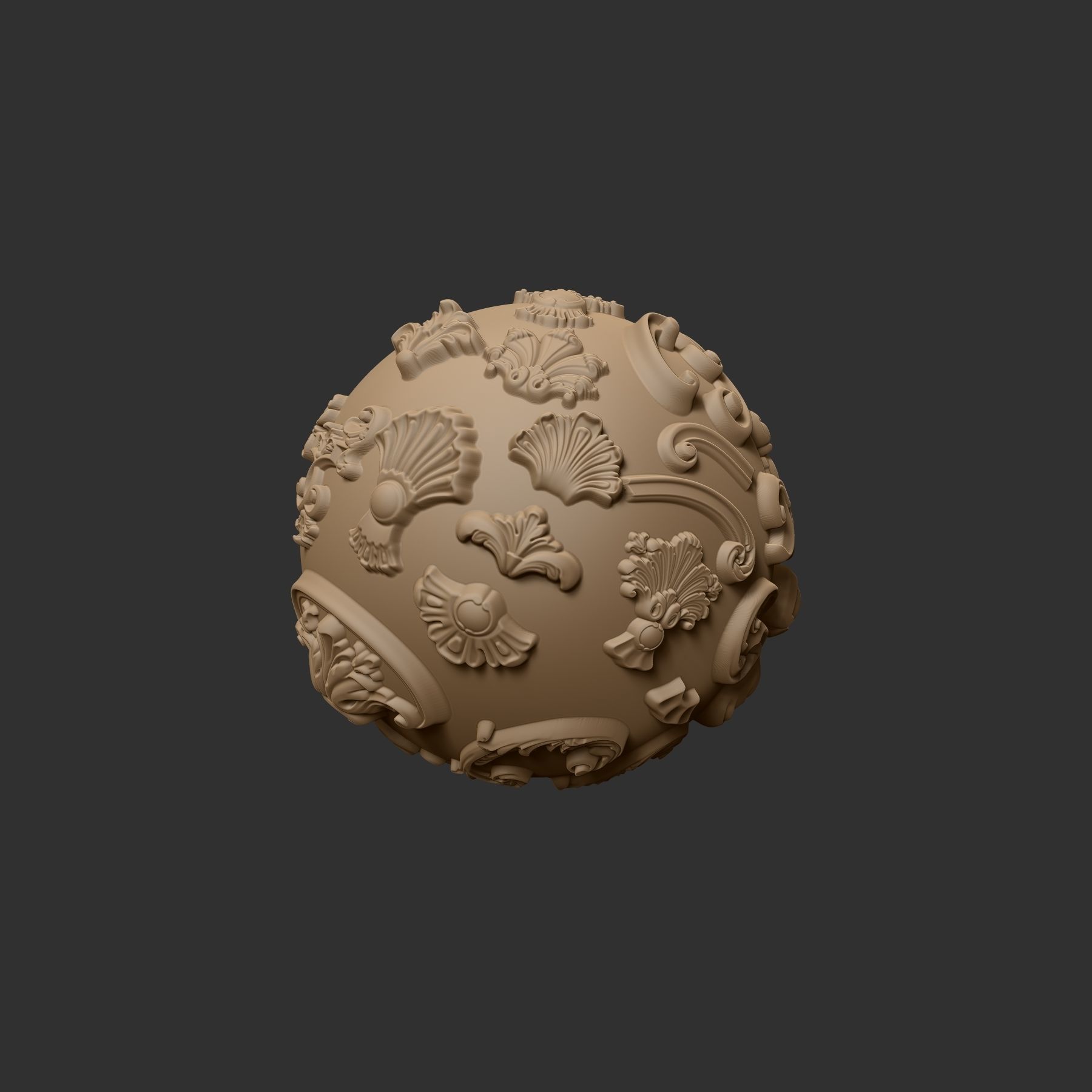 29 VDM Brushes of Decor ornaments for ZBrush 3D model_3