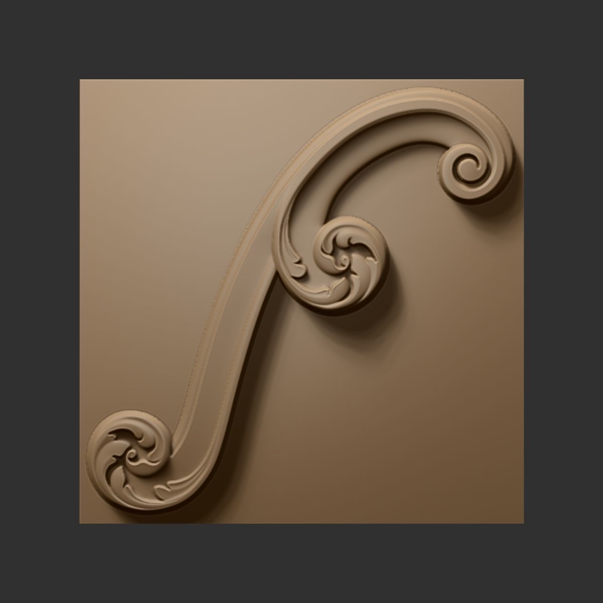 29 VDM Brushes of Decor ornaments for ZBrush 3D model_7