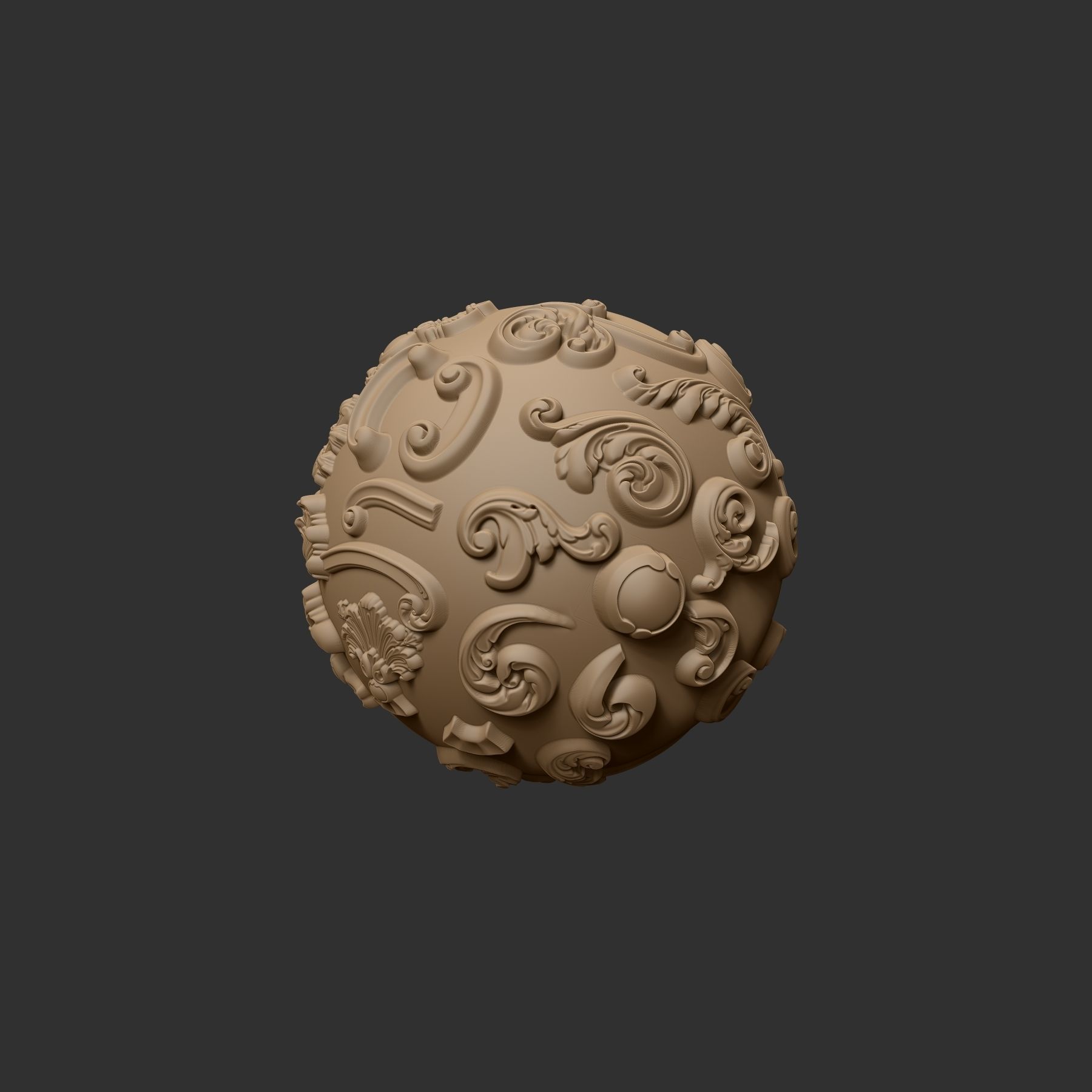 29 VDM Brushes of Decor ornaments for ZBrush 3D model_2