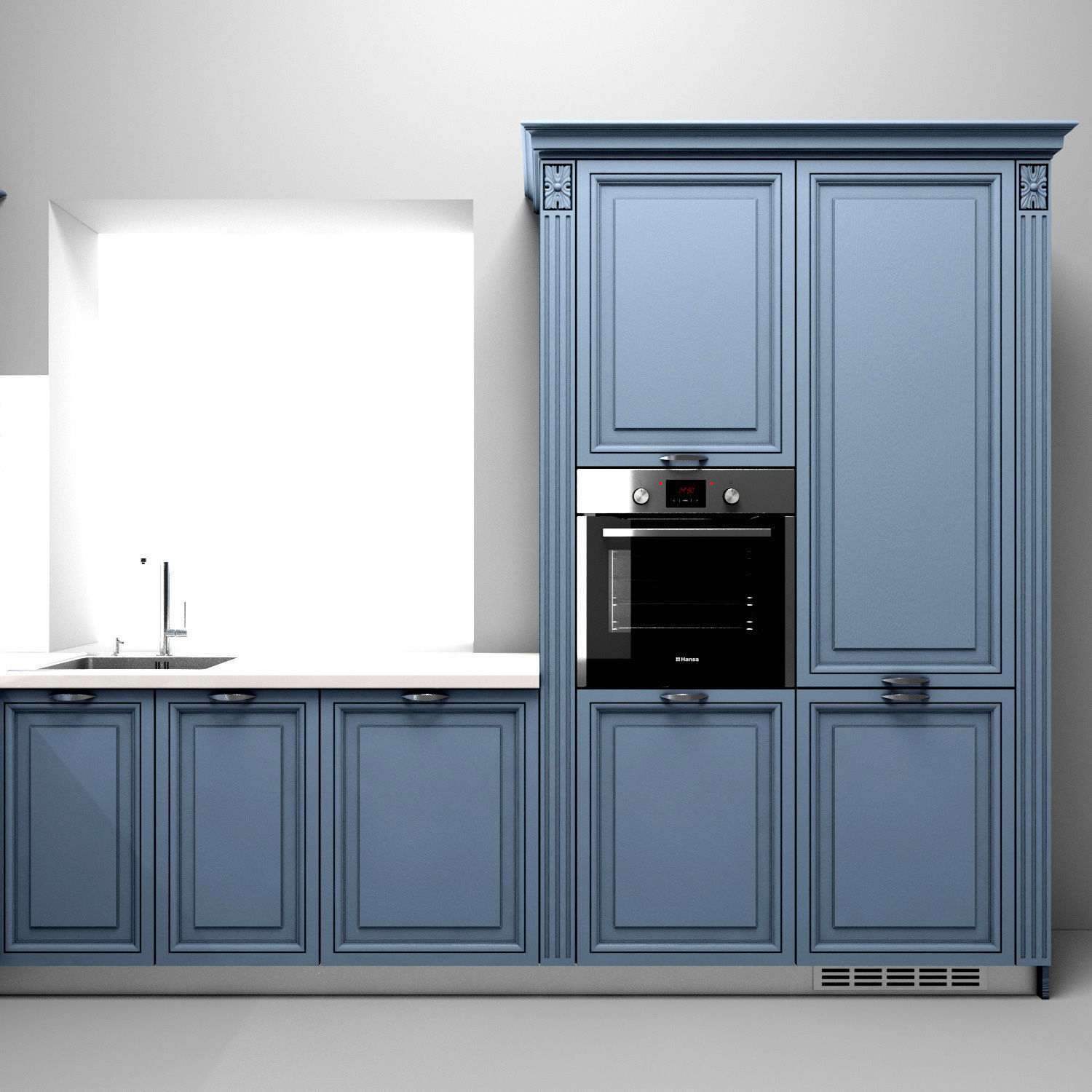 Corner Kitchen 3D model_2