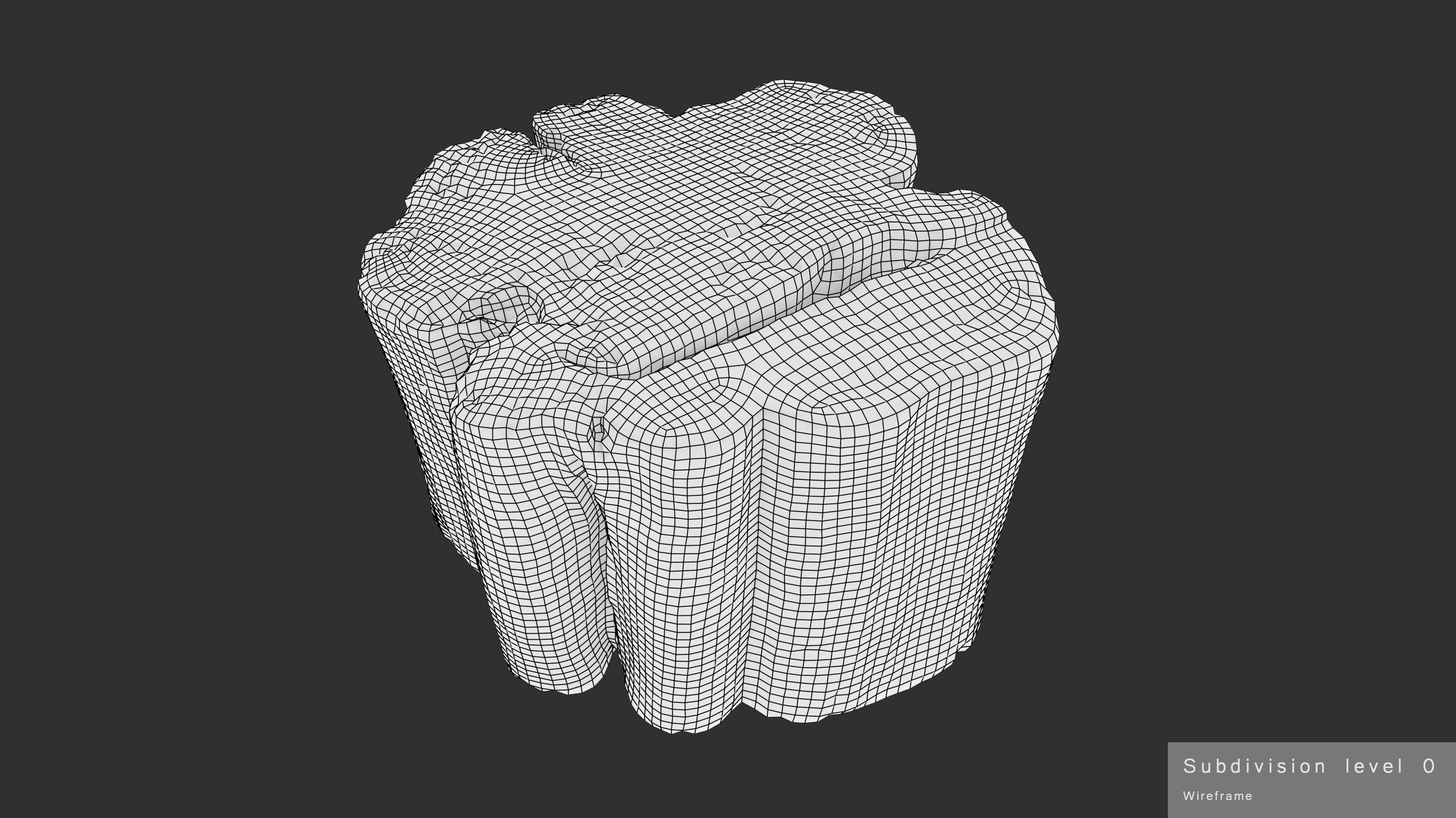 Log Rotten Low-poly 3D model_28