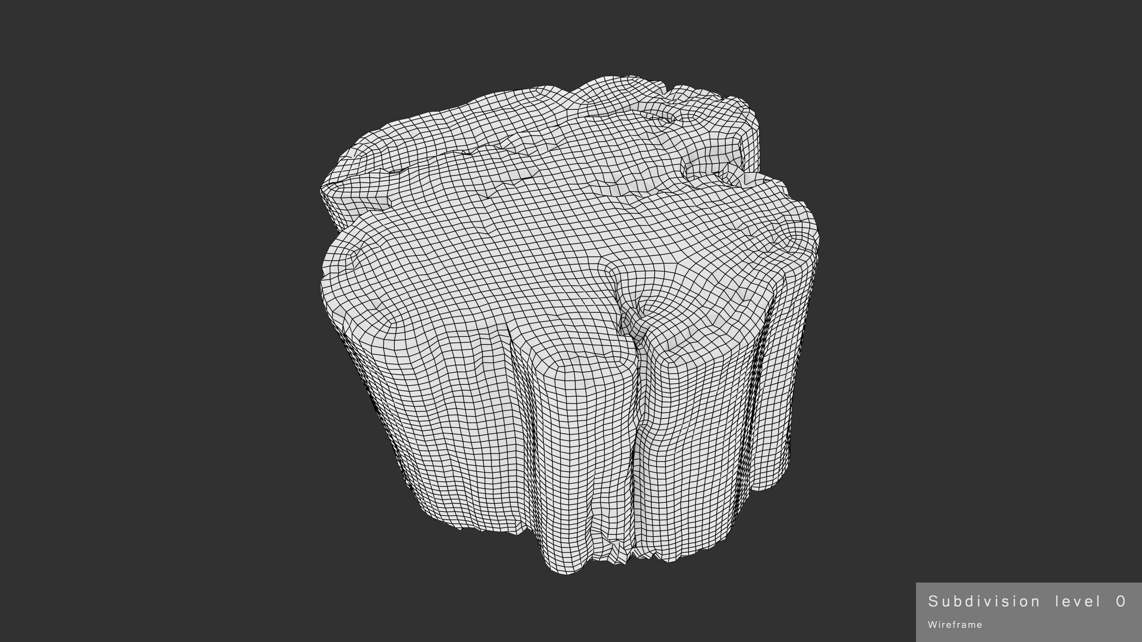 Log Rotten Low-poly 3D model_26