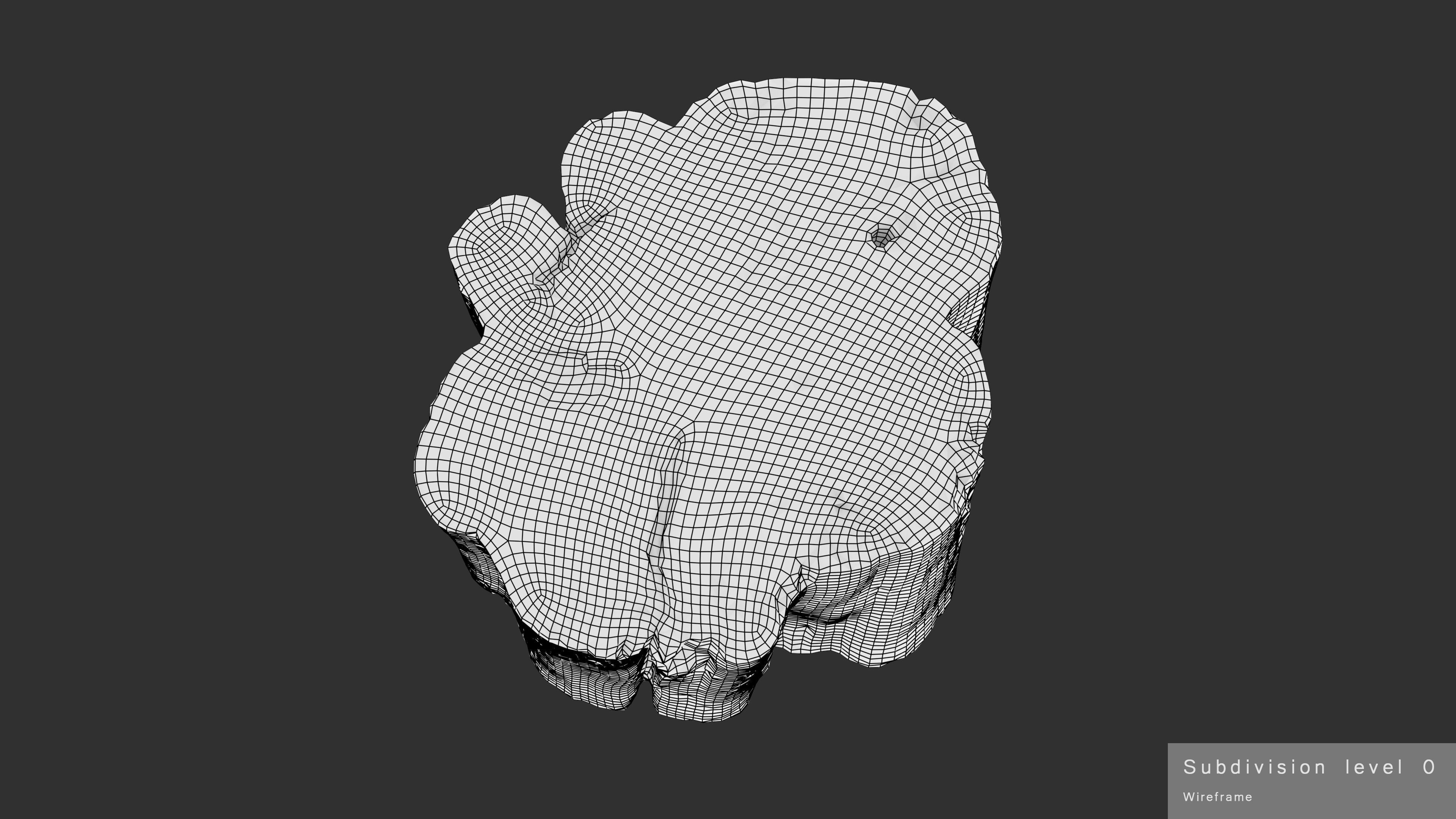 Log Rotten Low-poly 3D model_27