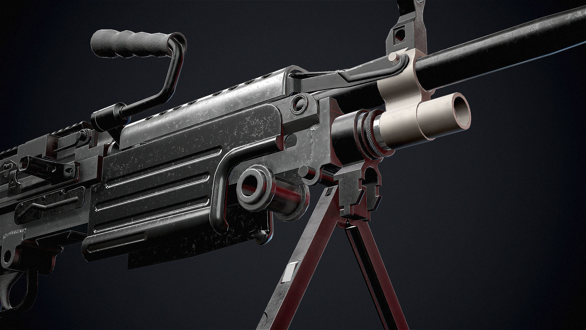 Semi Automatic Rifle FN M249S PARA
