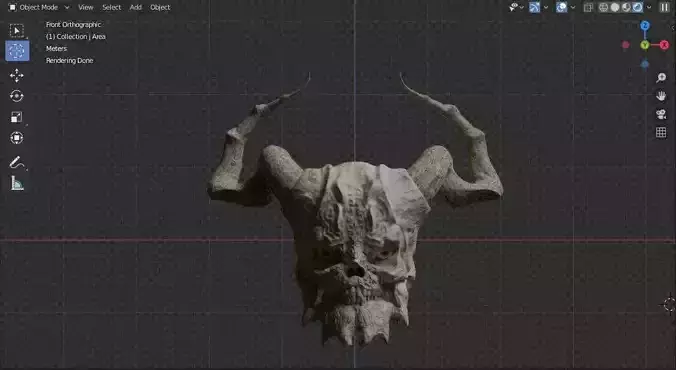 Monster Head and horns