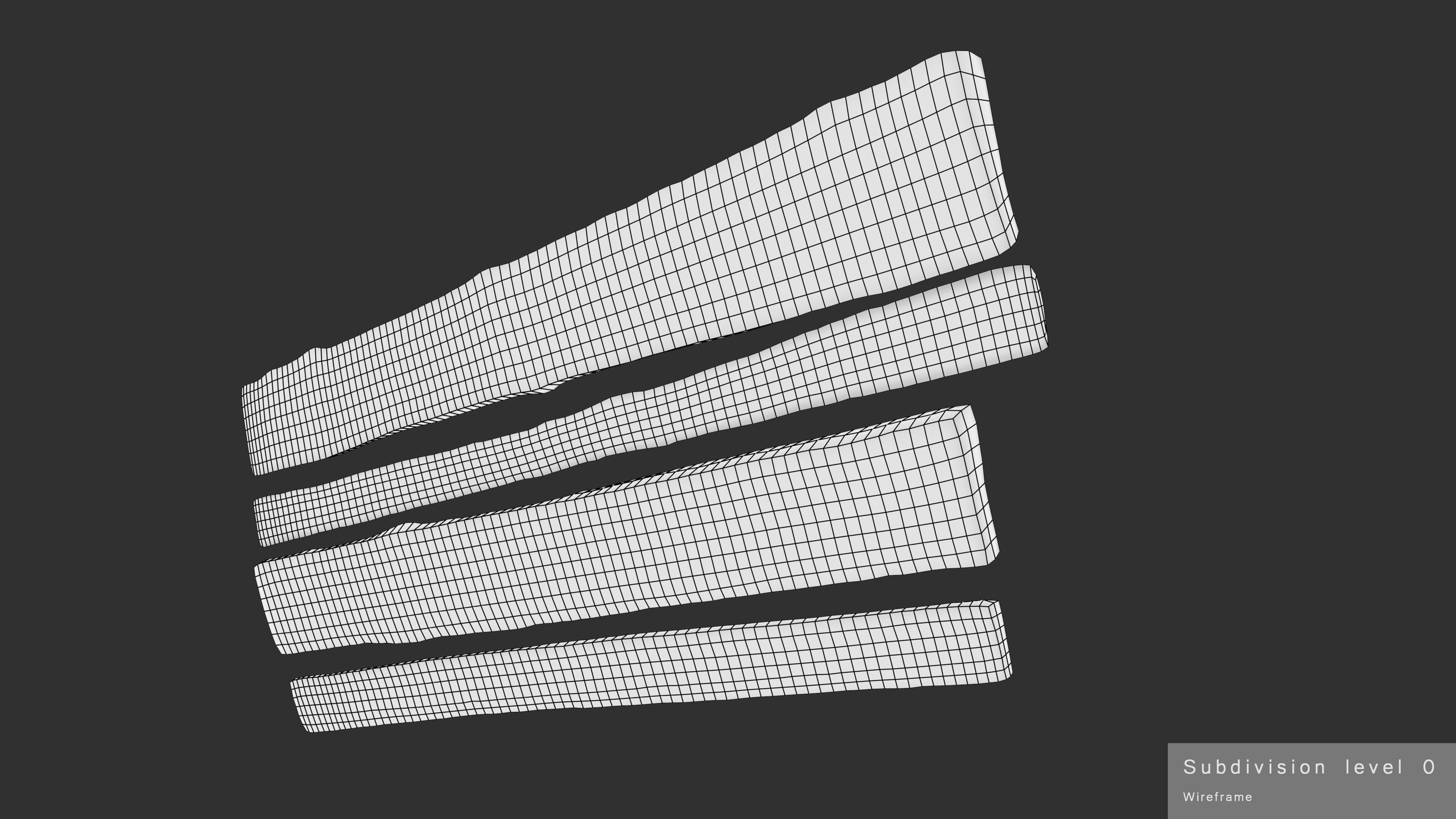 Planks Weathered Low-poly 3D model_21