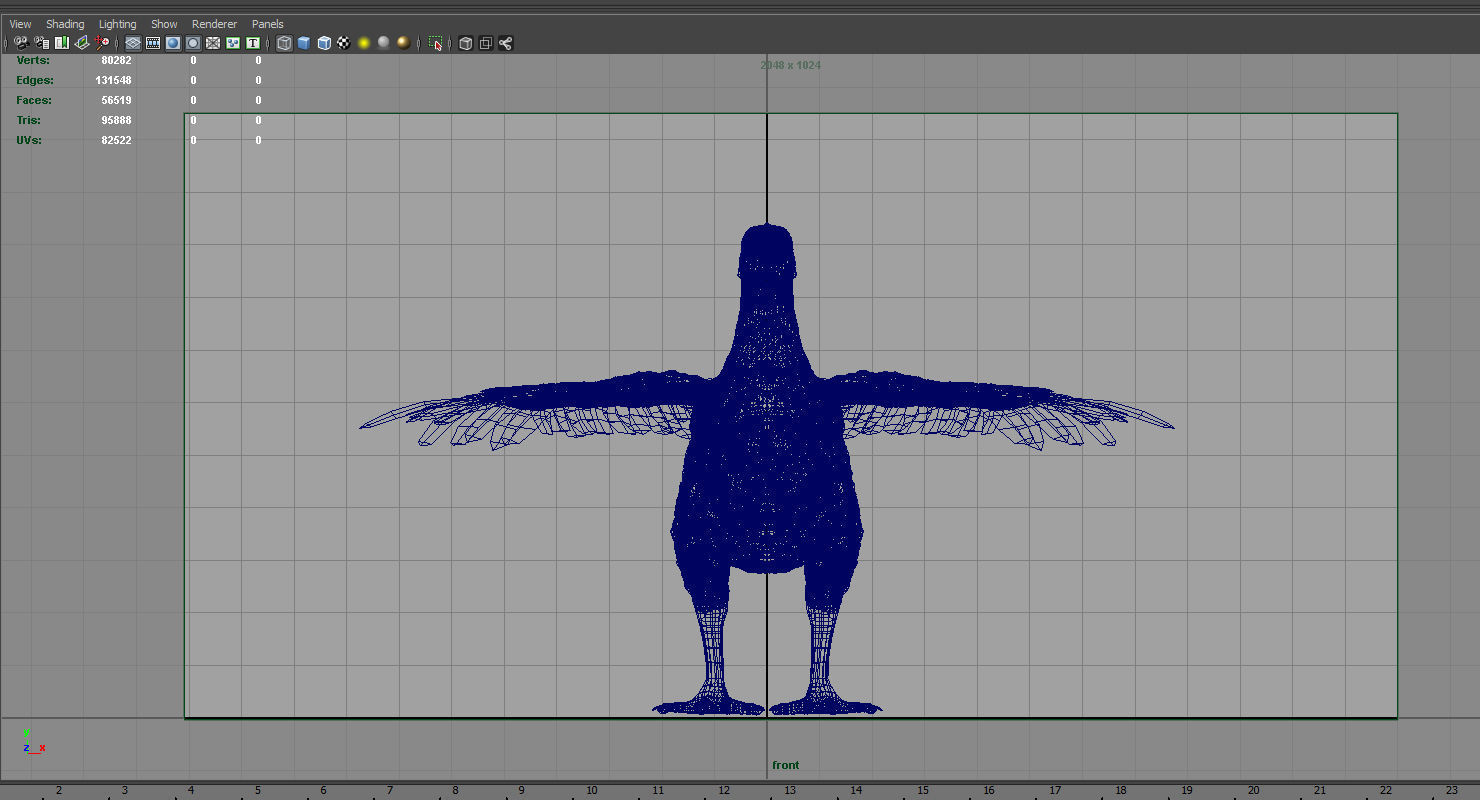 hen 3d hi details model 3D model_14