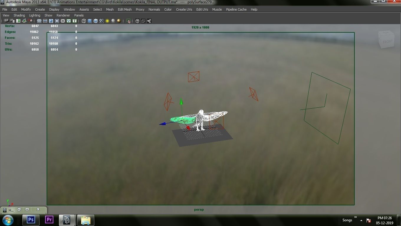 Kokila crow 3D model_29