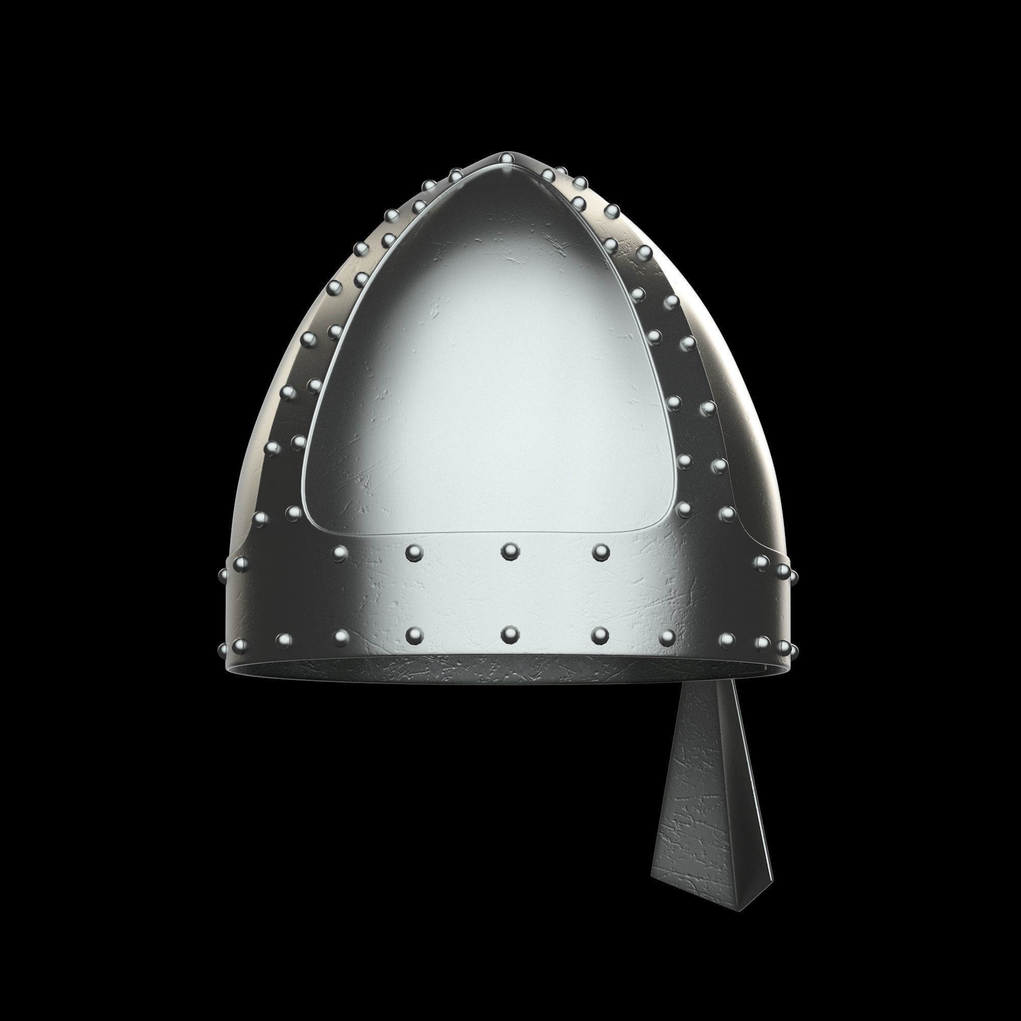 Knight Helmet low poly 3D model_4