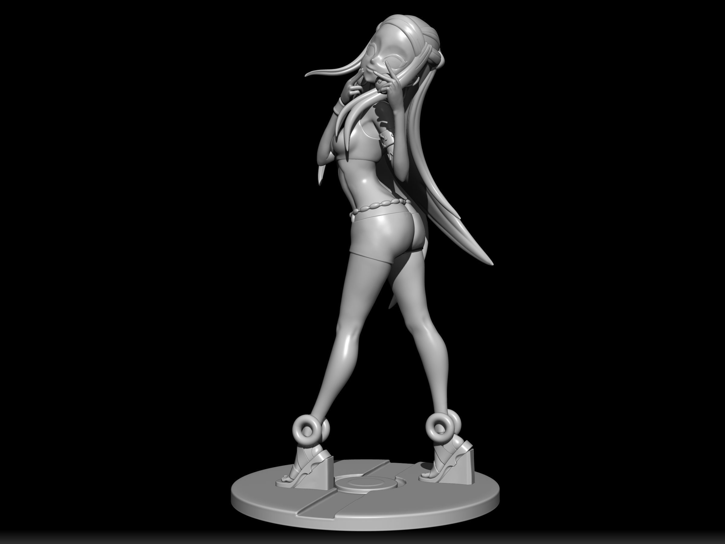 nessa gym leader figure 3d 3D print model_6