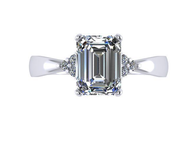 Diamond ring 3D print model_1