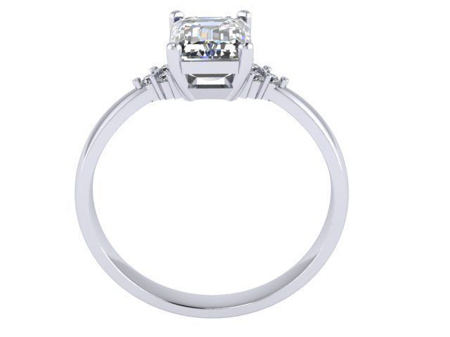 Diamond ring 3D print model_3