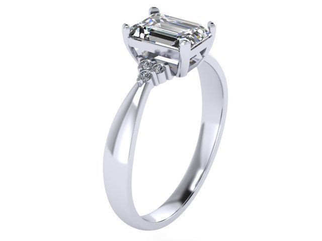 Diamond ring 3D print model_2