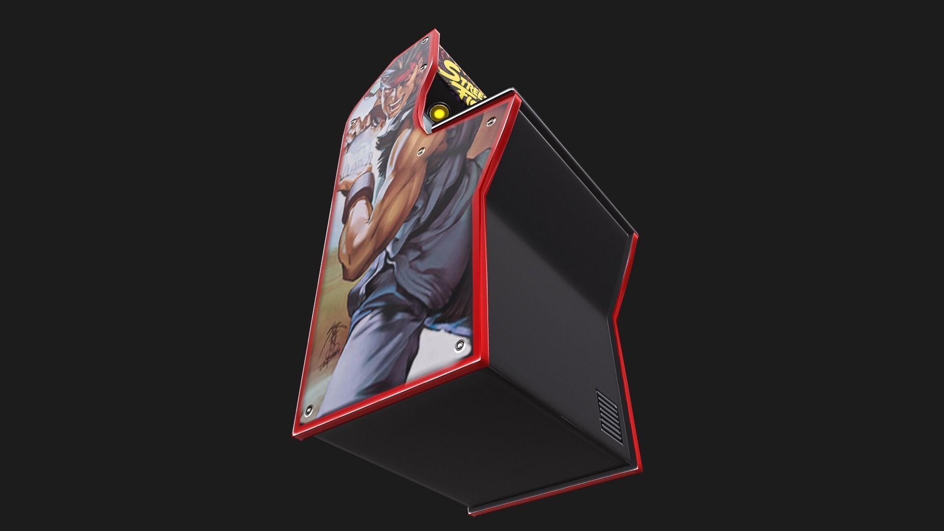 Arcade Cabinet Low-poly 3D model_9