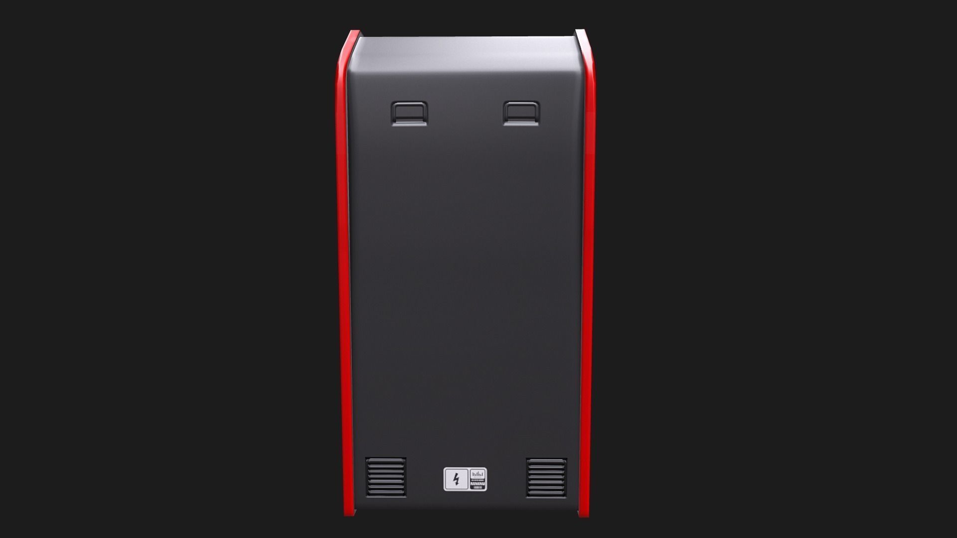 Arcade Cabinet Low-poly 3D model_7