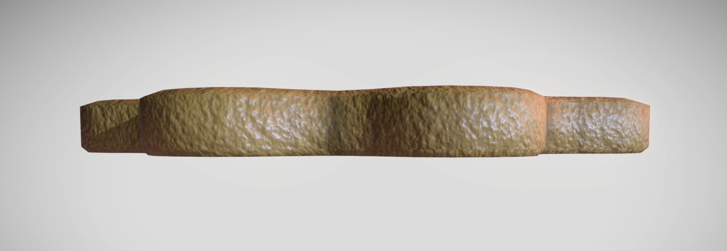 Gingerbread low poly high poly and printable Low-poly 3D model_2