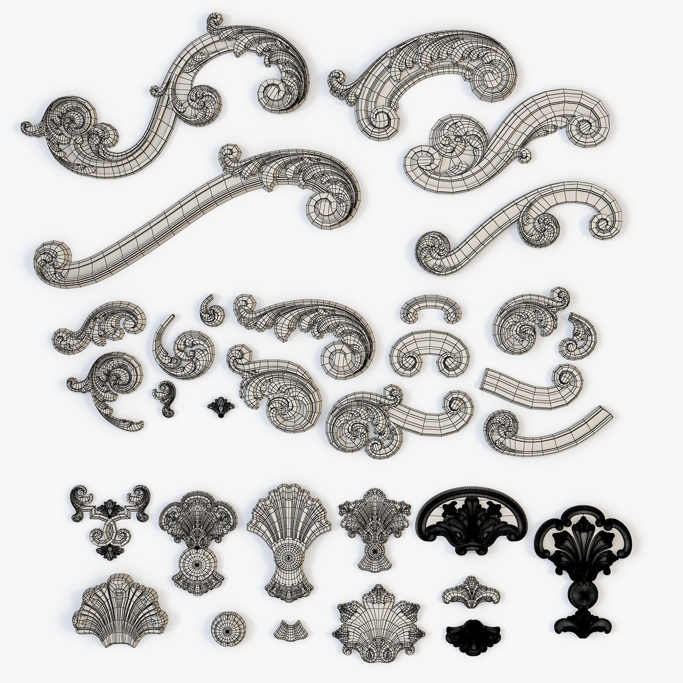 Architectural kit bash cnc 3D model_2