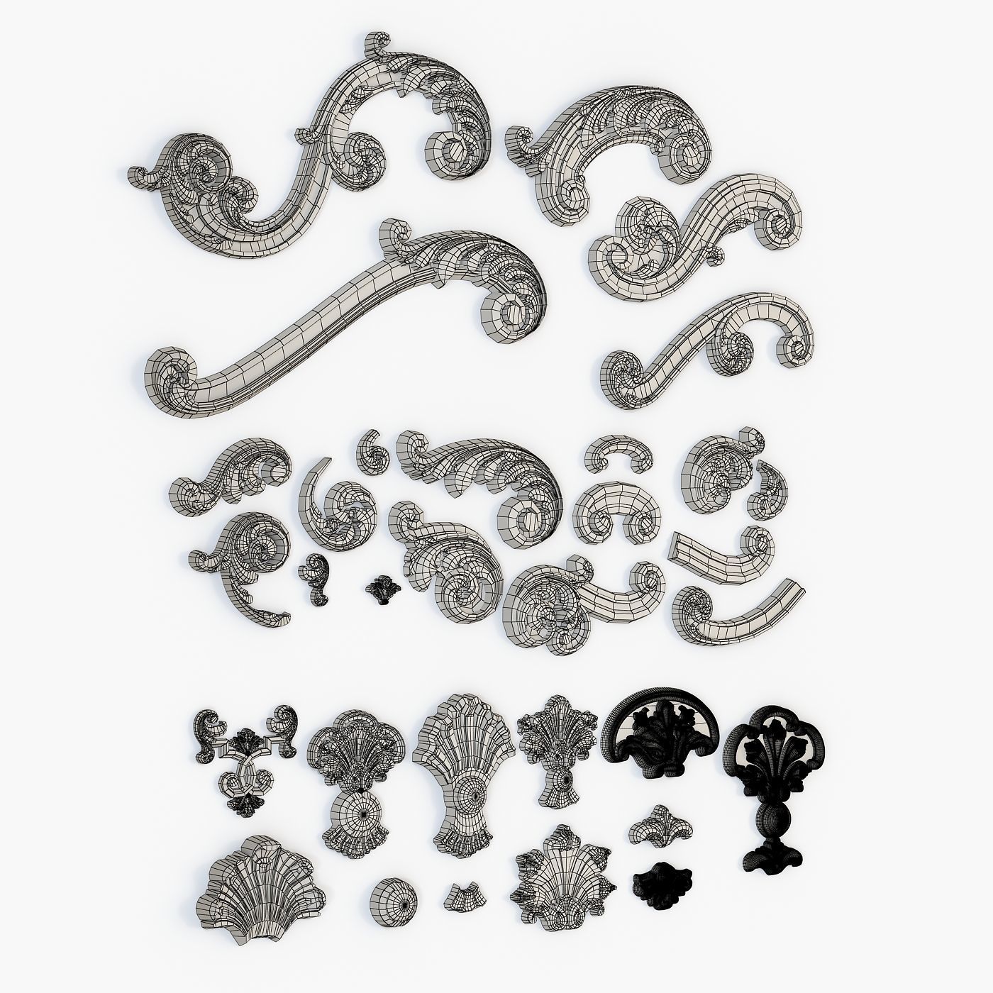 Architectural kit bash cnc 3D model_3