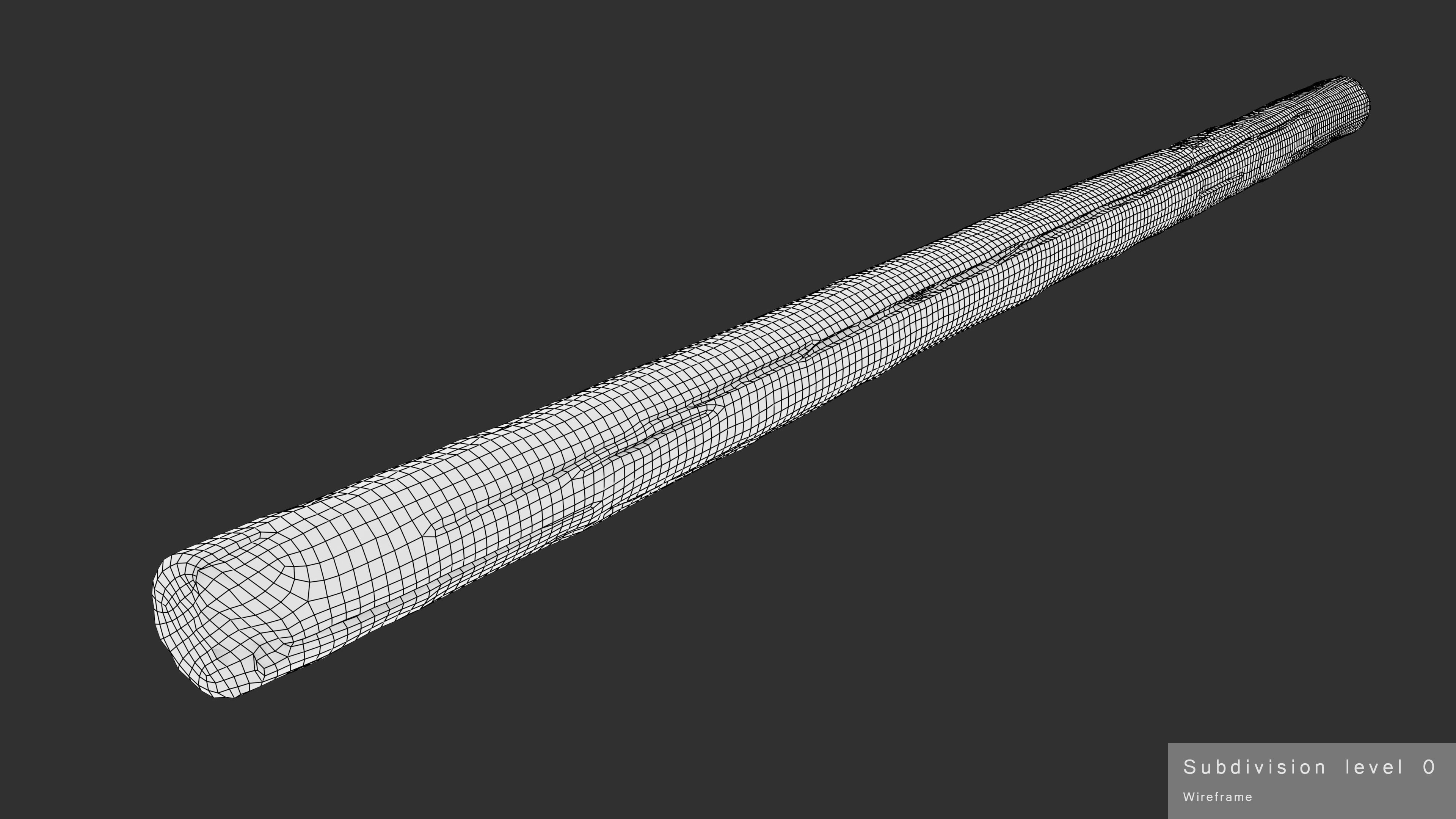 Rotten Pine Log with Lichen Low-poly 3D model_26