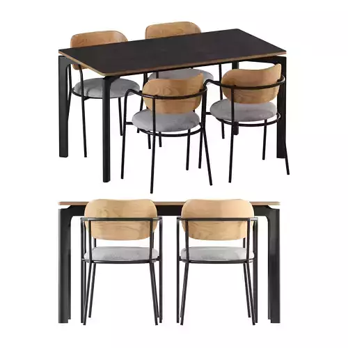 Teulat Table  Char Set - Nicola  Eclipse