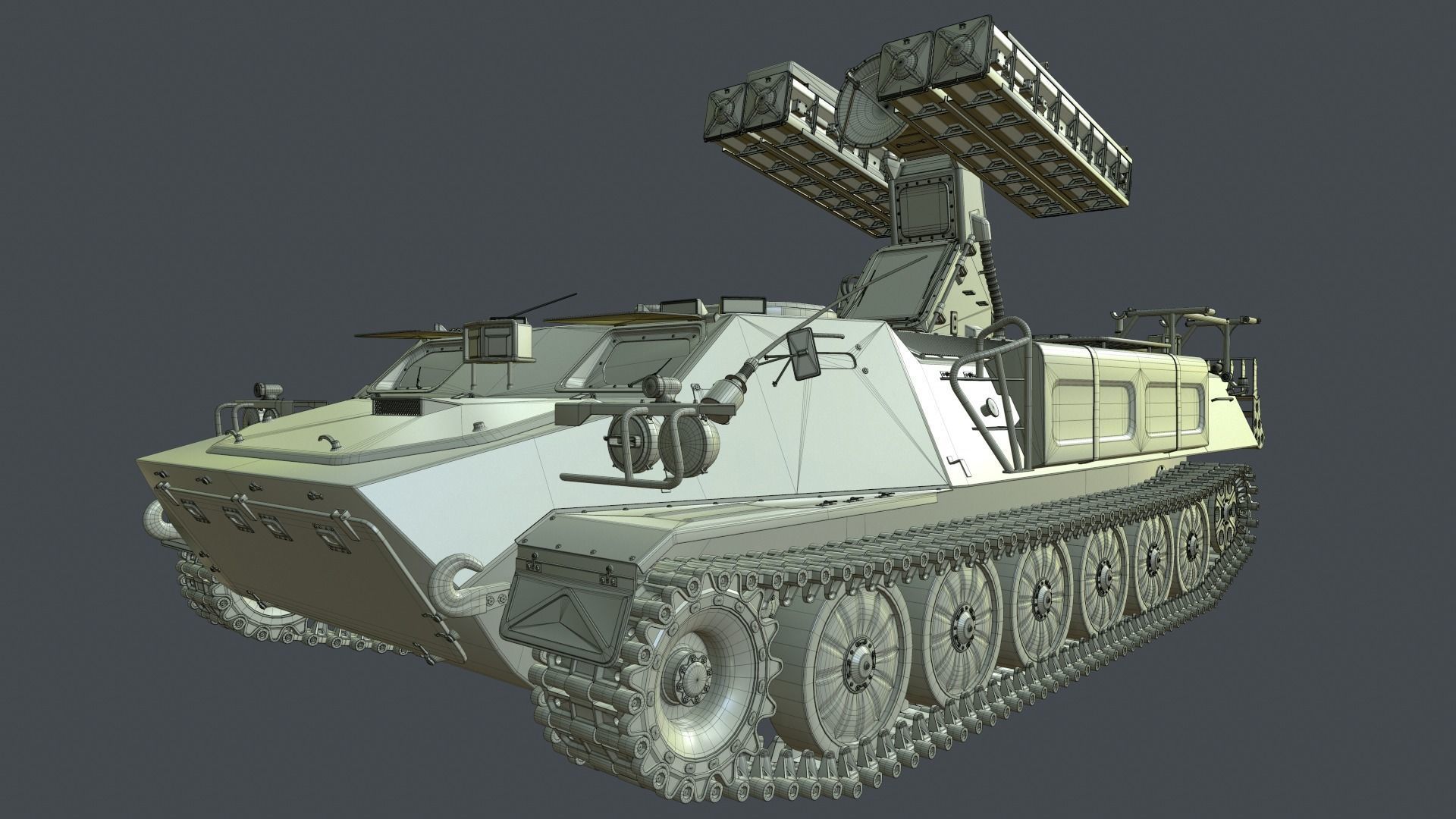 High Poly SA-13 Gopher CAMO 3D model_17