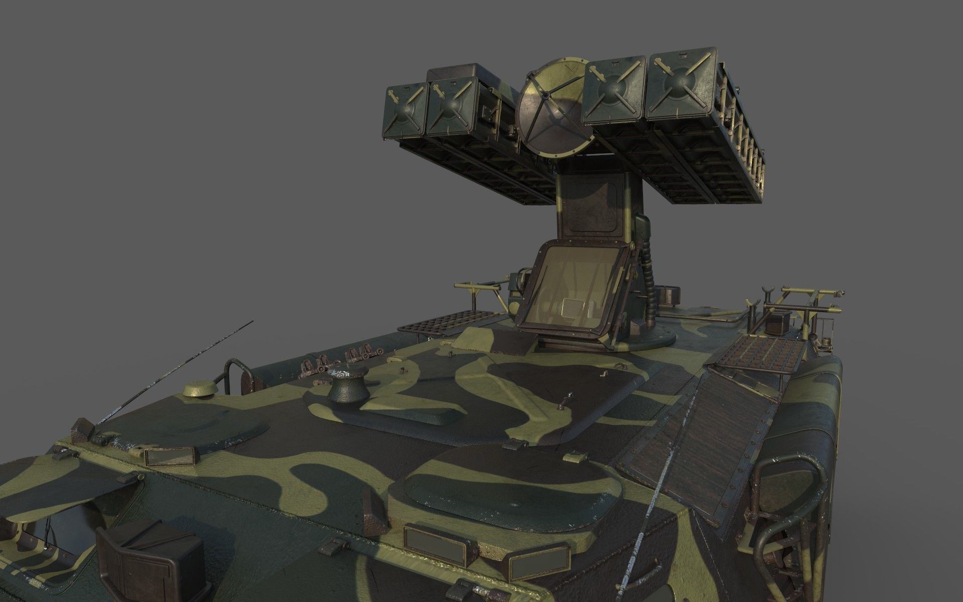 High Poly SA-13 Gopher CAMO 3D model_6