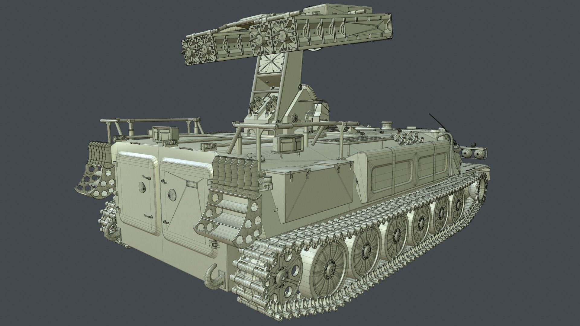 High Poly SA-13 Gopher CAMO 3D model_21