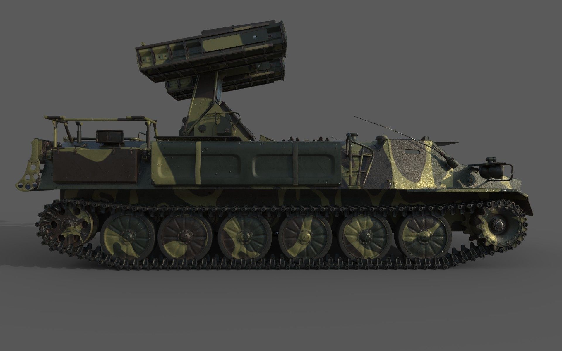 High Poly SA-13 Gopher CAMO 3D model_3