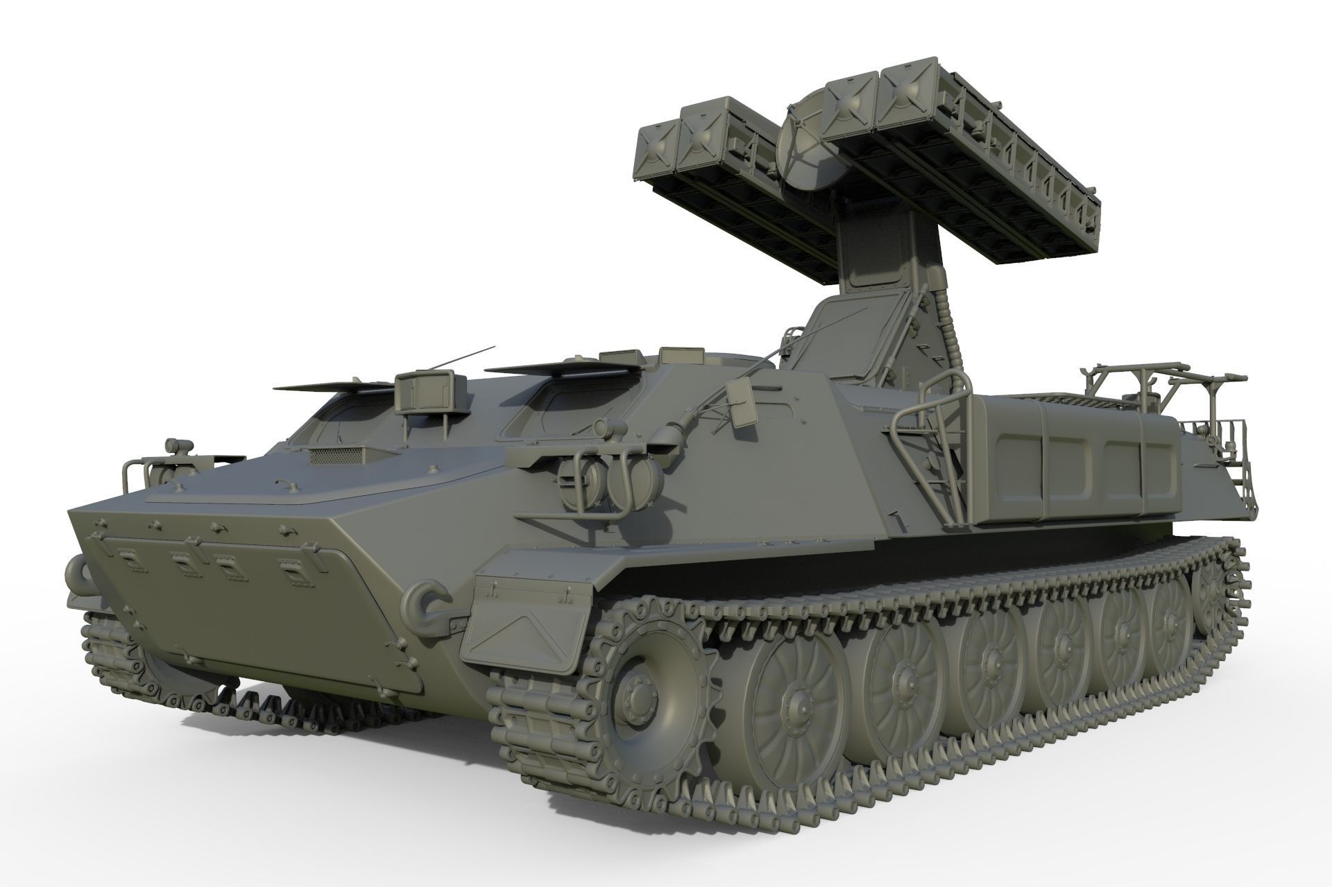 High Poly SA-13 Gopher CAMO 3D model_8