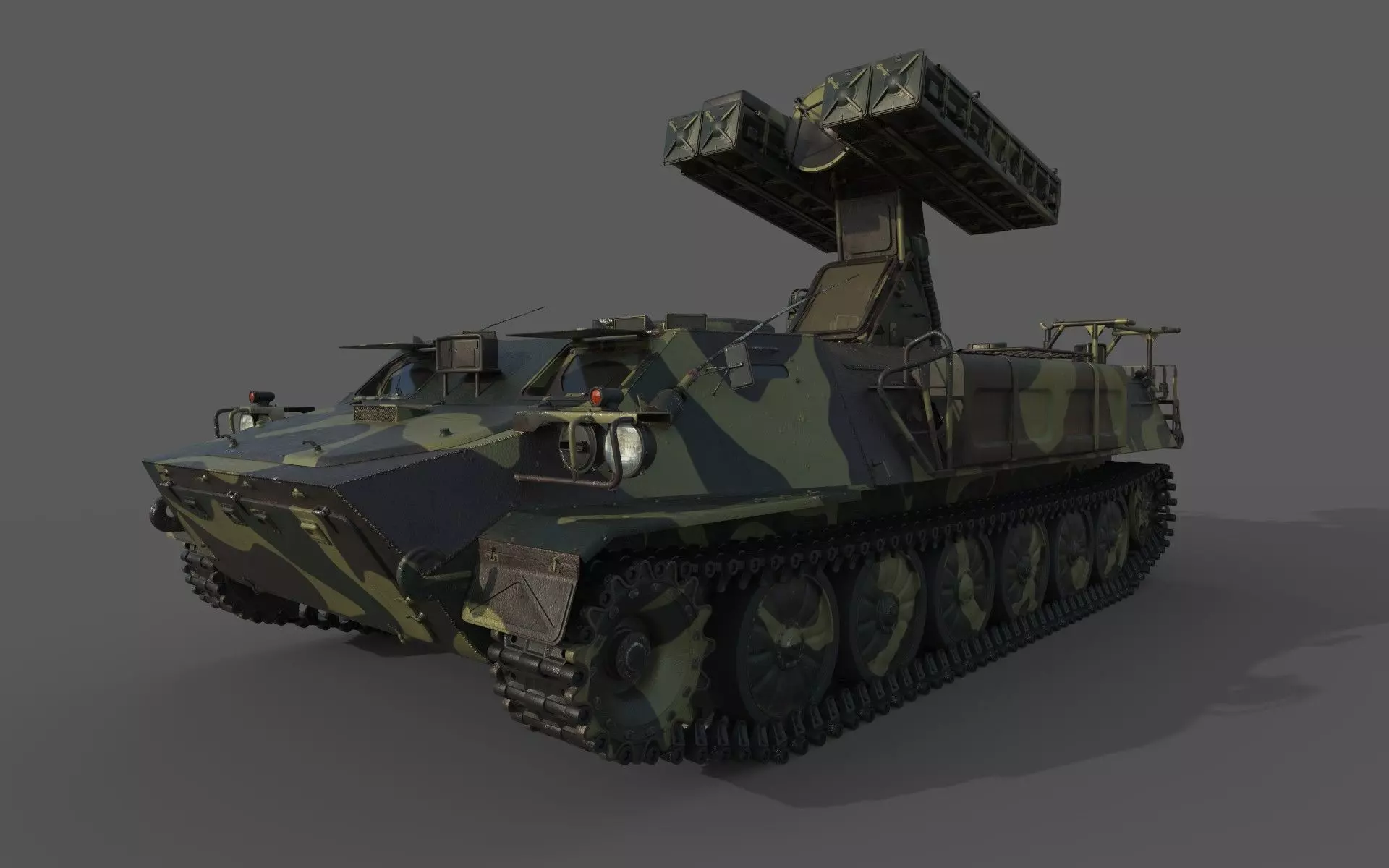 High Poly SA-13 Gopher CAMO 3D model_0
