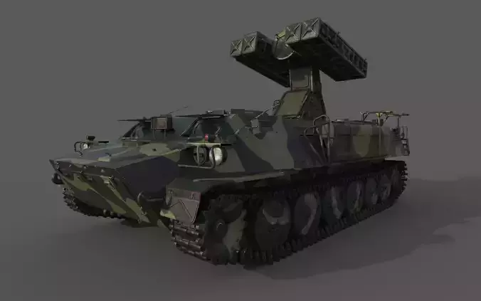 High Poly SA-13 Gopher CAMO 3D model