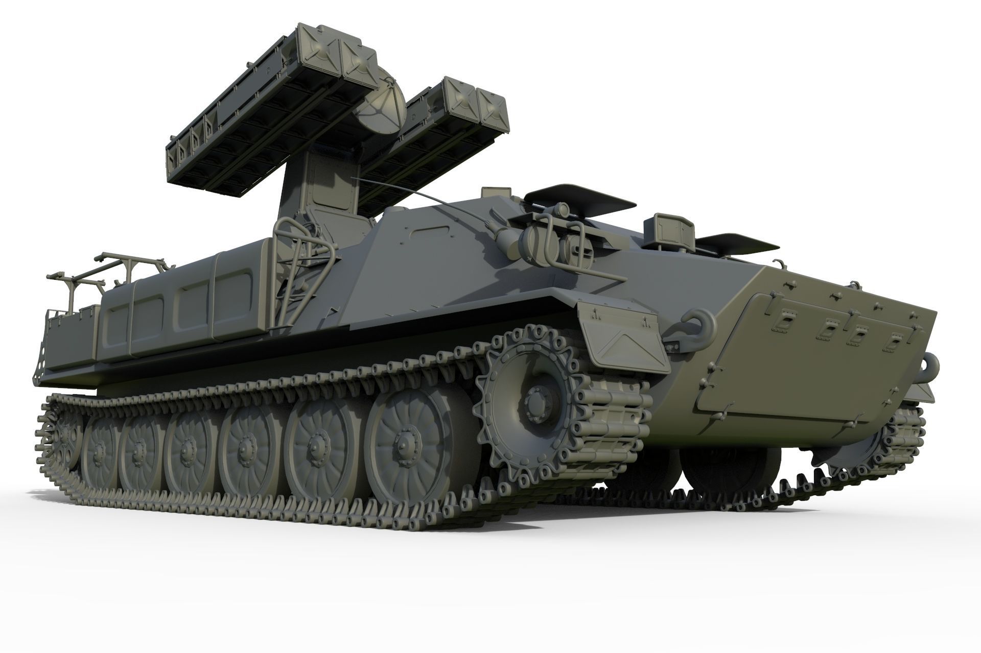 High Poly SA-13 Gopher CAMO 3D model_10