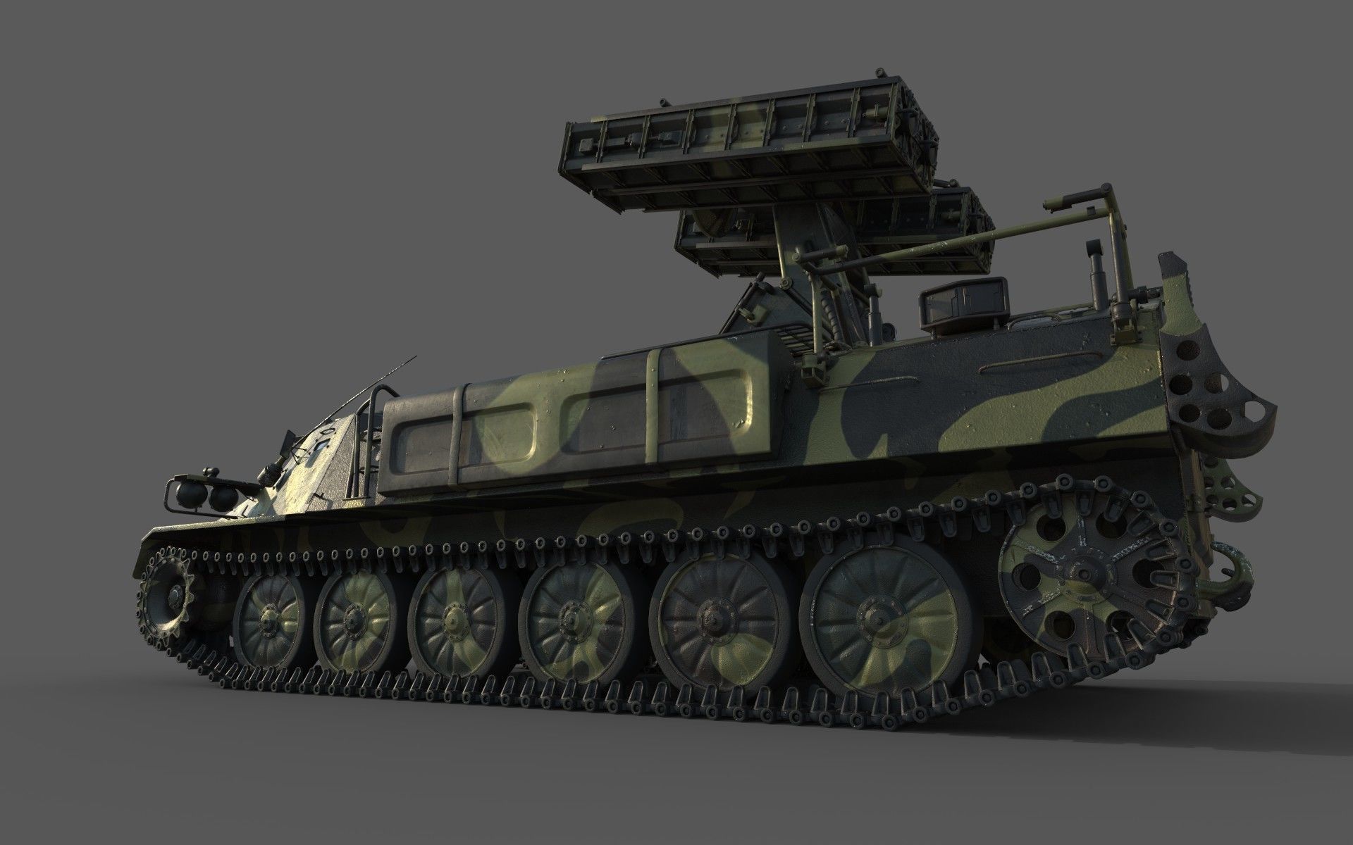 High Poly SA-13 Gopher CAMO 3D model_7